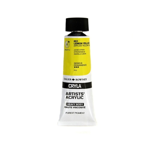 DALER ROWNEY CRYLA 75ML LEMON YELLOW