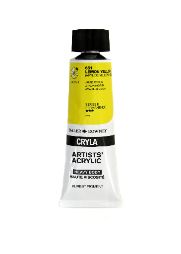 DALER ROWNEY CRYLA 75ML LEMON YELLOW