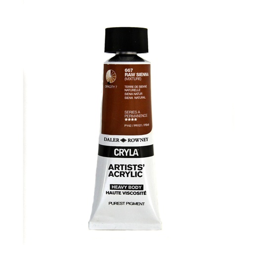 DALER ROWNEY CRYLA 75ML RAW SIENNA