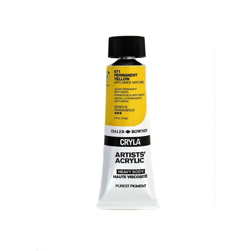 [D125075671] DALER ROWNEY CRYLA 75ML PERMANENT YELLOW
