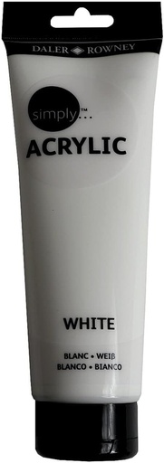 DALER ROWNEY SIMPLY ACRYLIC 75ML SL WHITE