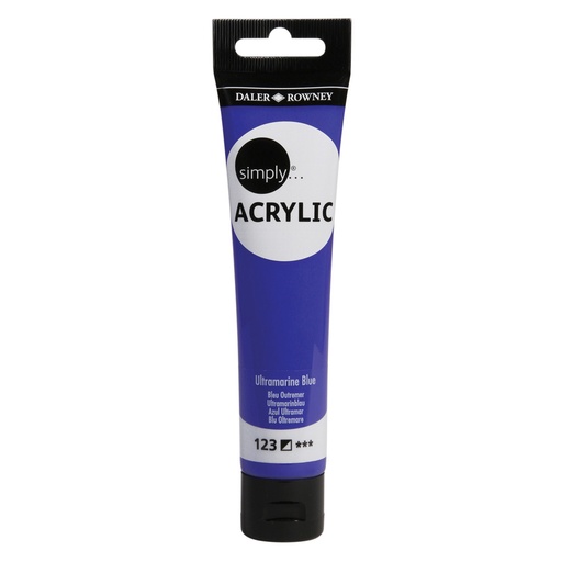 DALER ROWNEY SIMPLY ACRYLIC 75ML SL ULTRAMARINE