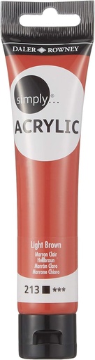 DALER ROWNEY SIMPLY ACRYLIC 75ML SL LIGHT BROWN