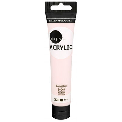 DALER ROWNEY SIMPLY ACRYLIC 75ML SL PEACH PINK