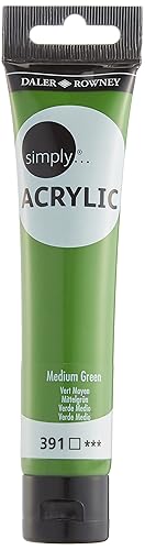 DALER ROWNEY SIMPLY ACRYLIC 75ML SL MEDIUM GREEN