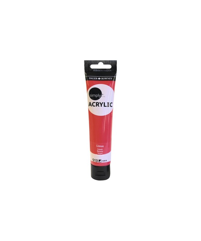 DALER ROWNEY SIMPLY ACRYLIC 75ML SL CRIMSON