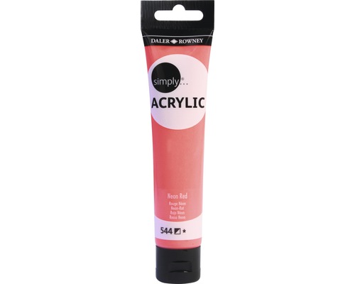 DALER ROWNEY SIMPLY ACRYLIC 75ML SL NEON RED