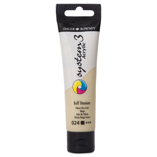 [5011386105901] DALER ROWNEY SYSTEM3 ACRYLIC 59ML BUFF TITANIUM