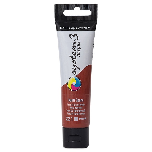 DALER ROWNEY SYSTEM3 ACRYLIC 59ML BURNT SIENNA