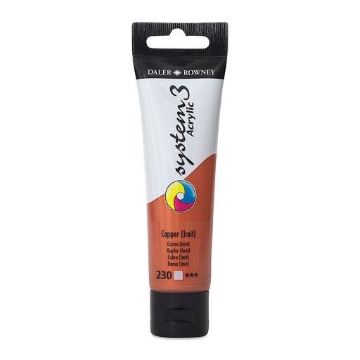 DALER ROWNEY SYSTEM3 ACRYLIC 59ML COPPER HUE