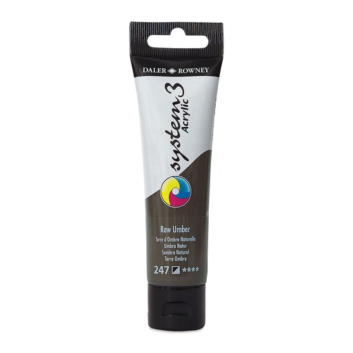 DALER ROWNEY SYSTEM3 ACRYLIC 59ML RAW UMBER