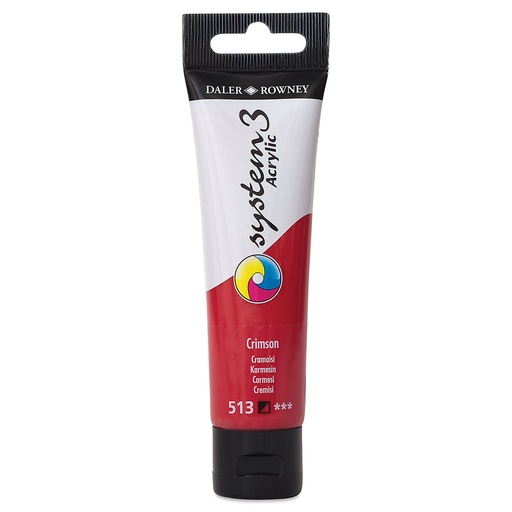DALER ROWNEY SYSTEM3 ACRYLIC 59ML CRIMSON