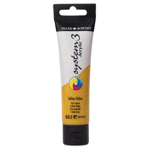 DALER ROWNEY SYSTEM3 ACRYLIC 59ML YELLOW OCHRE