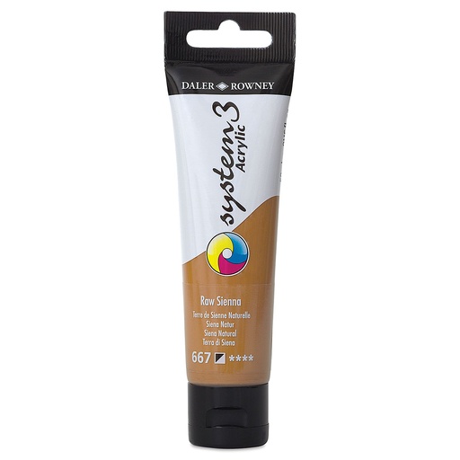 DALER ROWNEY SYSTEM3 ACRYLIC 59ML RAW SIENNA