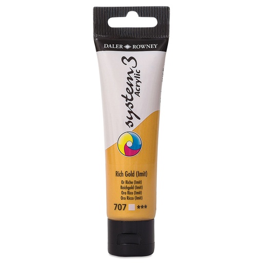 DALER ROWNEY SYSTEM3 ACRYLIC 59ML RICH GOLD HUE