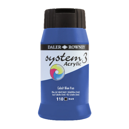 DALER ROWNEY SYSTEM3 ACRYLIC 500ML COBALT BLUE H