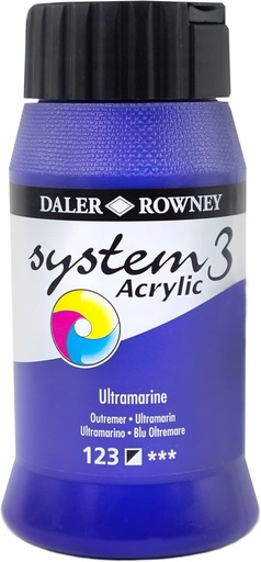 DALER ROWNEY SYSTEM3 ACRYLIC 500ML ULTRAMARINE