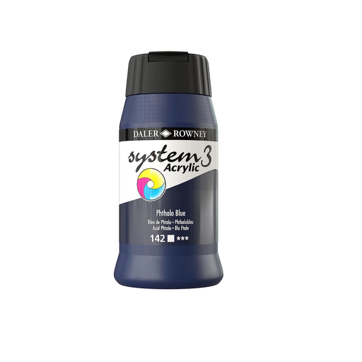 DALER ROWNEY SYSTEM3 ACRYLIC 500ML PHTHALO BLUE