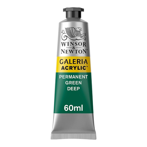 [2120482] WINSOR & NEWTON GALERIA ACRYLIC COLOUR 60ML TBE PERMANENT GREEN DEEP