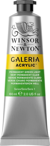 [2120483] WINSOR & NEWTON GALERIA ACRYLIC COLOUR 60ML TUBE PERMANENT GREEN LIGHT