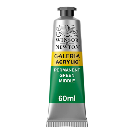 [2120484] WINSOR & NEWTON GALERIA ACRYLIC COLOUR 60ML TBE PERMANENT GREEN MIDDLE