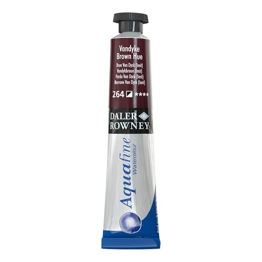 DALER ROWNEY AQUAFINE 8ML VANDYKE BROWN HUE