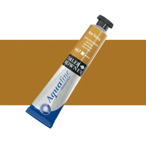 DALER ROWNEY AQUAFINE 8ML RAW SIENNA