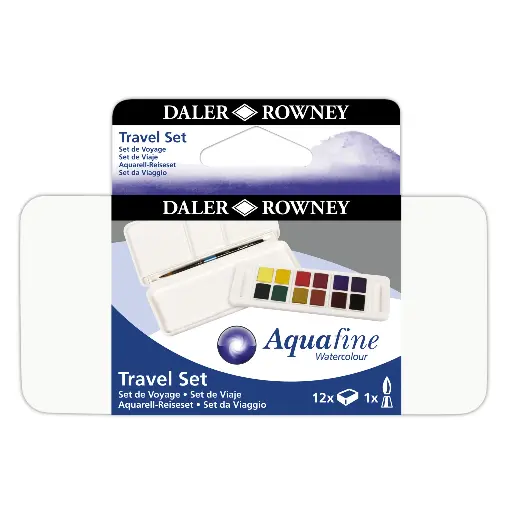 DALER ROWNEY AQUAFINE 12HP TRAVEL SET