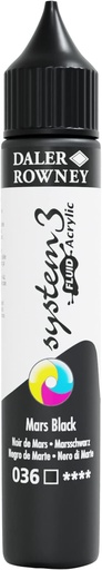 DALER ROWNEY SYSTEM3 FLUID 29.5ML MARS BLACK