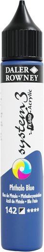DALER ROWNEY SYSTEM3 FLUID 29.5ML PHTHALO BLUE