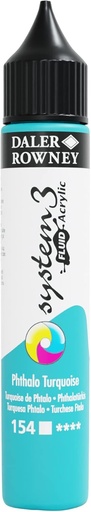 DALER ROWNEY SYSTEM3 FLUID 29.5ML PHTHALO TURQUOISE