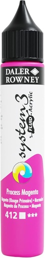DALER ROWNEY SYSTEM3 FLUID 29.5ML PROCESS MAGENTA