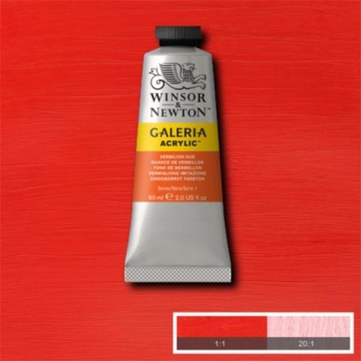 [2120682] WINSOR & NEWTON GALERIA ACRYLIC COLOUR 60ML TBE VERMILION