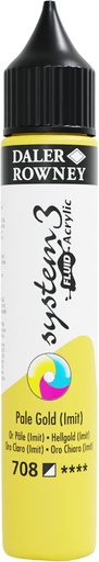 DALER ROWNEY SYSTEM3 FLUID 29.5ML PALE GOLD