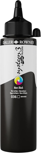 DALER ROWNEY SYSTEM3 FLUID 250ML MARS BLACK