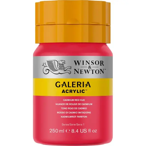 [2150095] WINSOR & NEWTON GALERIA ACRYLIC COLOUR 500ML BOTTLE CADMIUM RED HUE 2150095