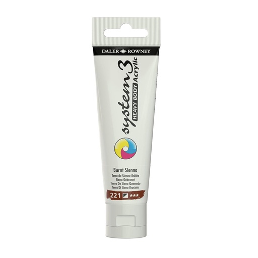 DALER ROWNEY SYSTEM3 HB 59ML BURNT SIENNA