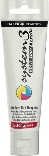 DALER ROWNEY SYSTEM3 HB 59ML CADMIUM RED DEEP HUE