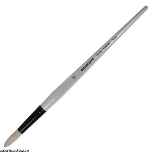 DALER ROWNEY GRADUATE LONG HANDLE BRISTLE ROUND SIZE 10