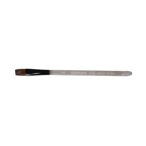 DALER ROWNEY GRADUATE SHORT HANDLE PONY/SYNTHETIC FLAT WASH SIZE 1/2 INCH