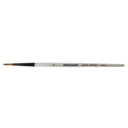 DALER ROWNEY GRADUATE SHORT HANDLE SYNTHETIC ROUND SIZE 4