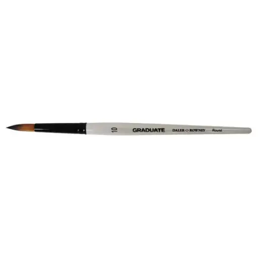DALER ROWNEY GRADUATE SHORT HANDLE SYNTHETIC ROUND SIZE 10