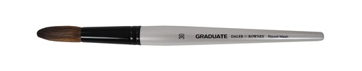 DALER ROWNEY GRADUATE SHORT HANDLE PONY/SYNTHETIC ROUND WASH SIZE 30