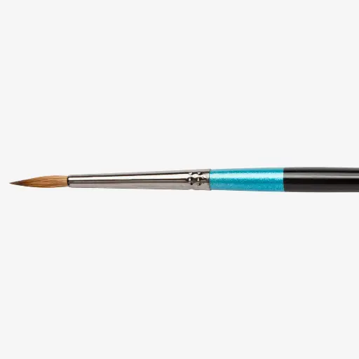 DALER ROWNEY AQUAFINE SHORT HANDLE SABLE BLEND ROUND AF34 SIZE 4