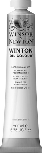 [8840018] WINSOR & NEWTON WINTON OIL COLOUR 200ML TUBE SOFT MIX WHITE ROW