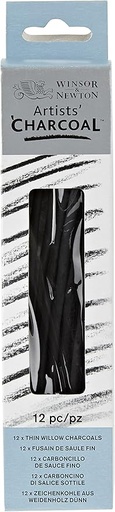 WINSOR & NEWTON WILLOW CHARCOAL THIN 12ST
