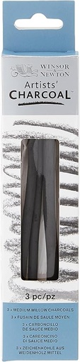 WINSOR & NEWTON WILLOW CHARCOAL MED 12ST