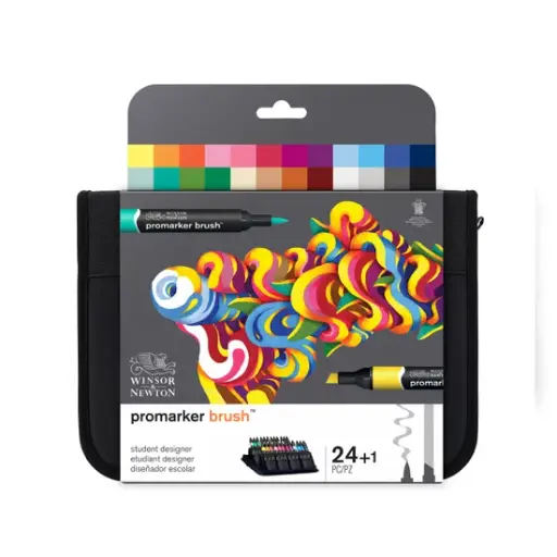 WINSOR & NEWTON PROMARKER BRUSH X 24 STUDENT DESIGNER SET 0290079
