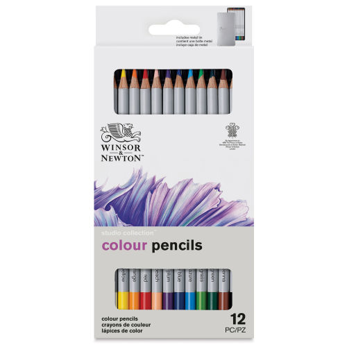 WINSOR & NEWTON PRECISION PENCIL COLOURED X12 TIN SET