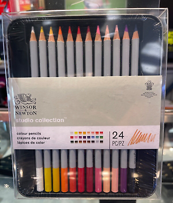 WINSOR & NEWTON PRECISION PENCIL COLOURED X24 TIN SET